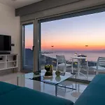 Apartment Rhodes Skyline With Out Door Jacuzzi Sea View A1 *
