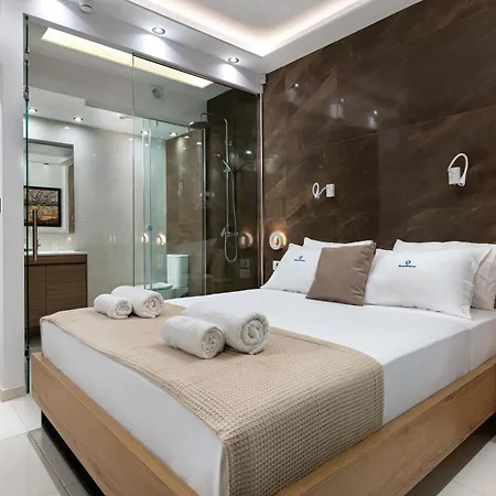 Rhodes Skyline With Out Door Jacuzzi Sea View A1 Иксиа