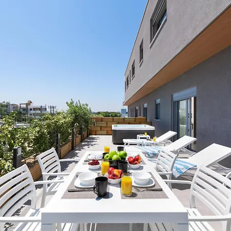 Rhodes Skyline With Out Door Jacuzzi Sea View A1 Apartment *